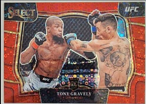 Tony Gravely 2023 Panini Select UFC Octagonside #297 Red Disco