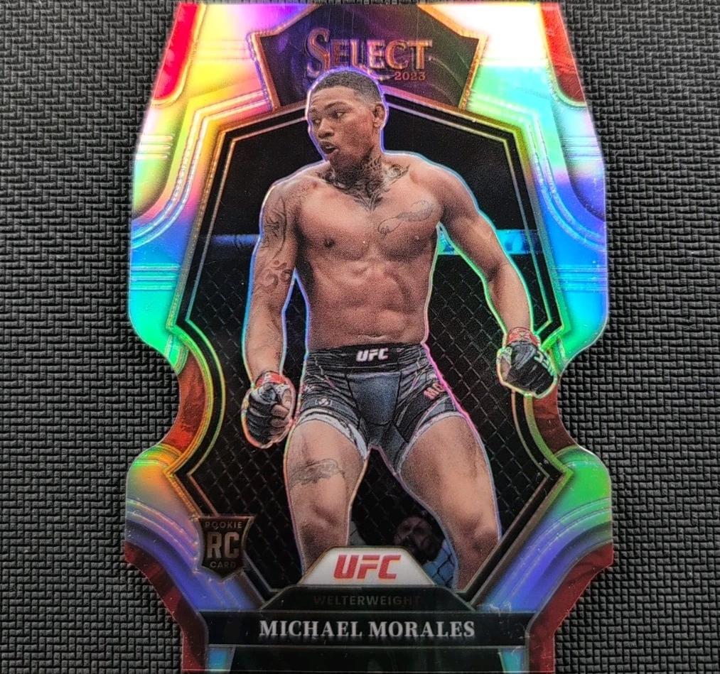 Michael Morales 2023 Panini Select UFC Premier Level #157 Silver Die Cut