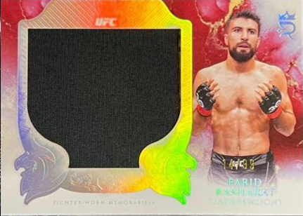 Farid Basharat 2025 Topps Royalty UFC Rookie Jumbo Relics #RJR-FB Green