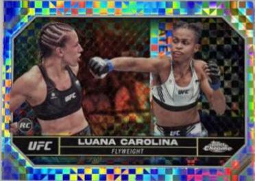 Luana Carolina 2024 Topps Chrome UFC Base #93 X-Fractor