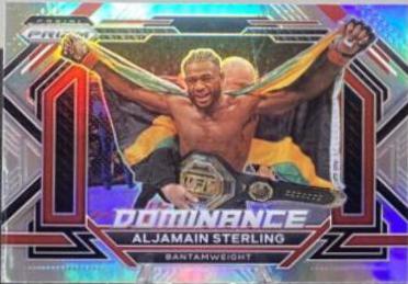 Aljamain Sterling 2023 Panini Prizm UFC Dominance #20 Silver