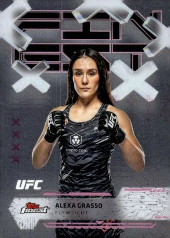Alexa Grasso 2025 Topps Finest UFC Base Common #19 Superfractor
