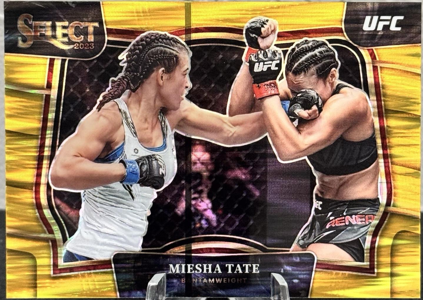 Miesha Tate 2023 Panini Select UFC Octagonside #253 Gold Flash