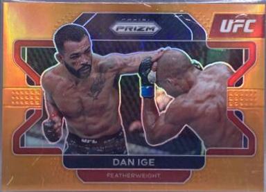 Dan Ige 2022 Panini Prizm UFC Base #79 Orange