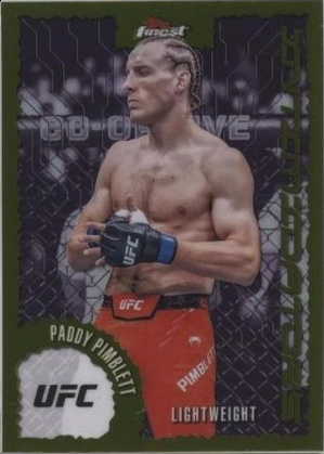 Paddy Pimblett 2025 Topps Finest UFC Intimidators #IT-4 Red Refractor