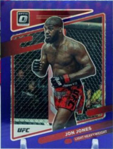 Jon Jones 2022 Panini Donruss Optic UFC Base #65 Purple