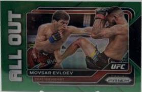 Movsar Evloev 2023 Panini Prizm UFC All Out #8 Green