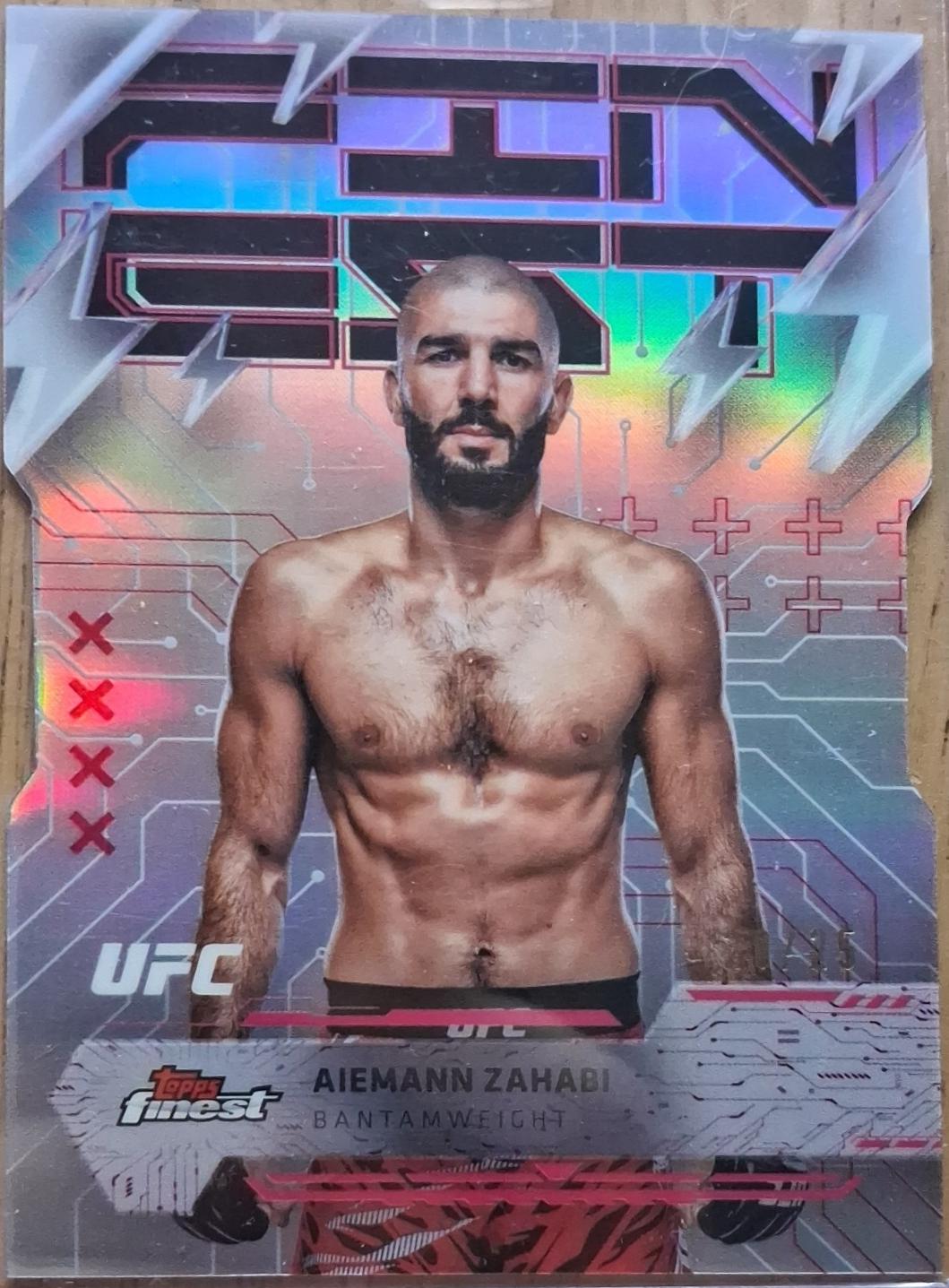 Aiemann Zahabi 2025 Topps Finest UFC Base Rare #271 Die-Cut Refractor