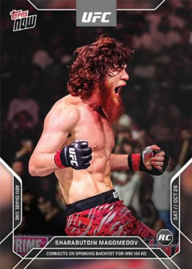 Shara Magomedov Topps Now UFC Base #29 Gold