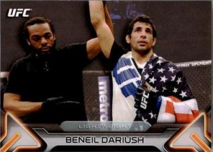 Beneil Dariush 2016 Topps UFC Knockout Base #15 Gold