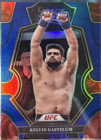 Kelvin Gastelum 2023 Panini Select UFC Premier Level #106 Blue Disco