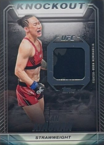Yan Xiaonan 2024 Topps Knockout UFC Knockout Relics #KR-YX Platinum