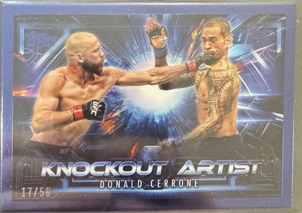 Donald Cerrone 2025 Topps Knockout UFC Knockout Artists #KA-22 Blue