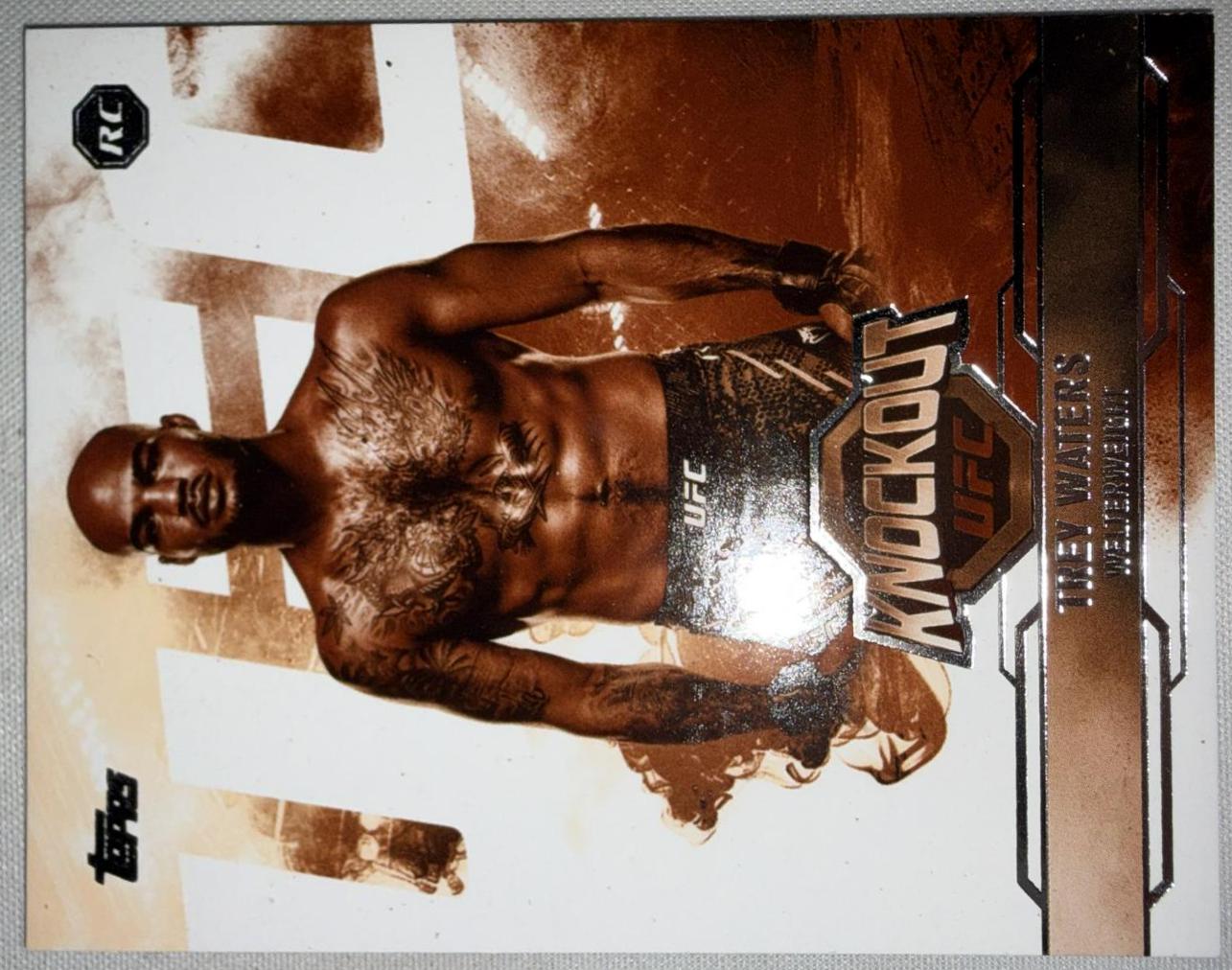 Trey Waters 2025 Topps Knockout UFC Base #86 Sepia