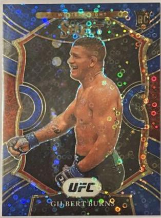 Gilbert Burns 2021 Panini Select UFC Concourse #34 Blue Disco