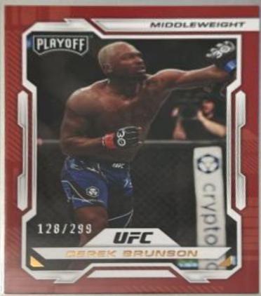 Derek Brunson 2023 Panini Chronicles UFC Base Playoff #164 Bronze