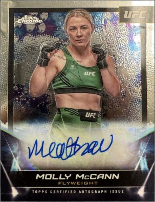 Molly McCann 2024 Topps Chrome UFC UFC Signatures #FNA-MMC Superfractor