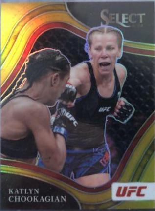 Katlyn Cerminara 2022 Panini Select UFC Mezzanine #391 Gold