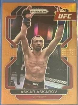 Askar Askarov 2022 Panini Prizm UFC Base #197 Orange