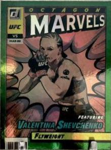 Valentina Shevchenko 2022 Panini Donruss UFC Octagon Marvels #17 Green