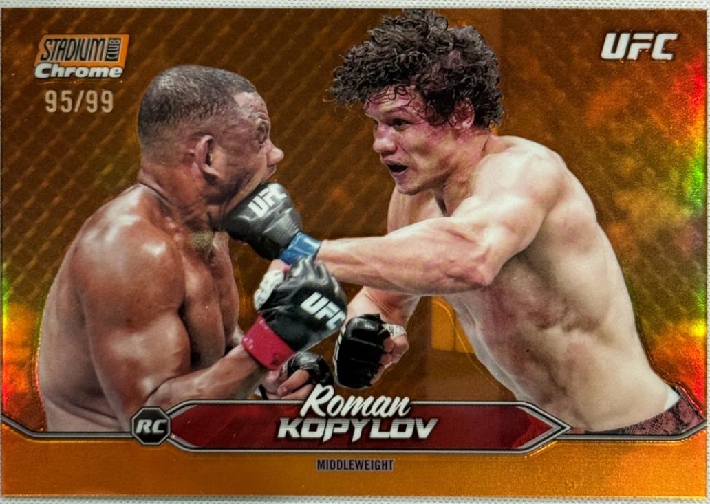 Roman Kopylov 2025 Topps Stadium Club UFC Base Chrome #C-69 Orange Refractor