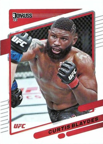 Curtis Blaydes 2022 Panini Donruss UFC Base #142 Holo Black Laser