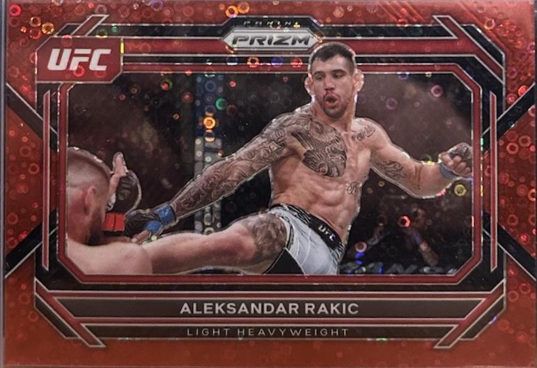 Aleksandar Rakic 2023 Panini Prizm Under Card UFC Base #16 Red