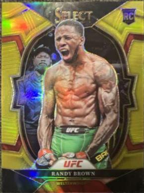 Randy Brown 2023 Panini Select UFC Concourse #81 Gold