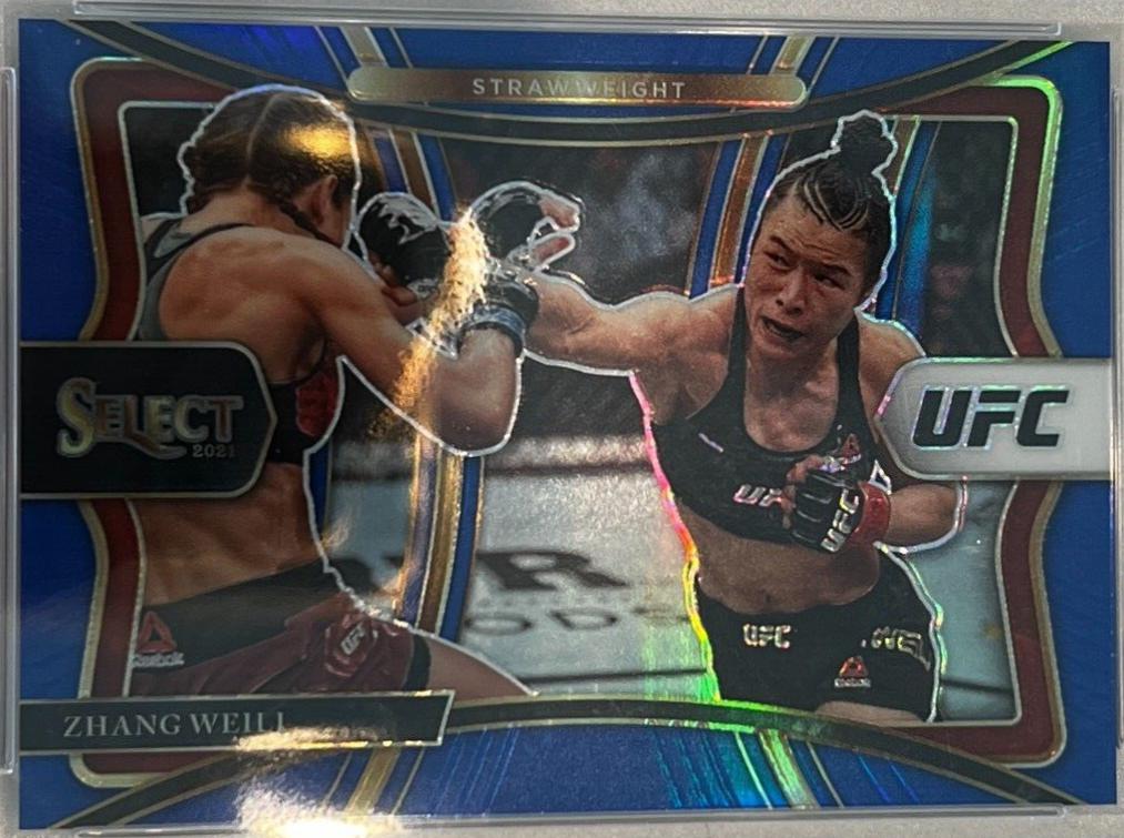Zhang Weili 2021 Panini Select UFC Premier Level #130 Blue