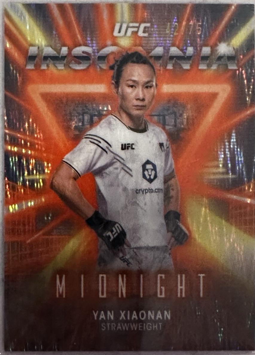 Yan Xiaonan 2025 Topps Midnight UFC Base #45 Dusk
