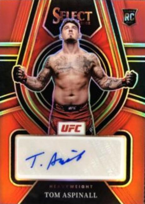 Tom Aspinall 2022 Panini Select UFC Rookie Signatures #1 Red