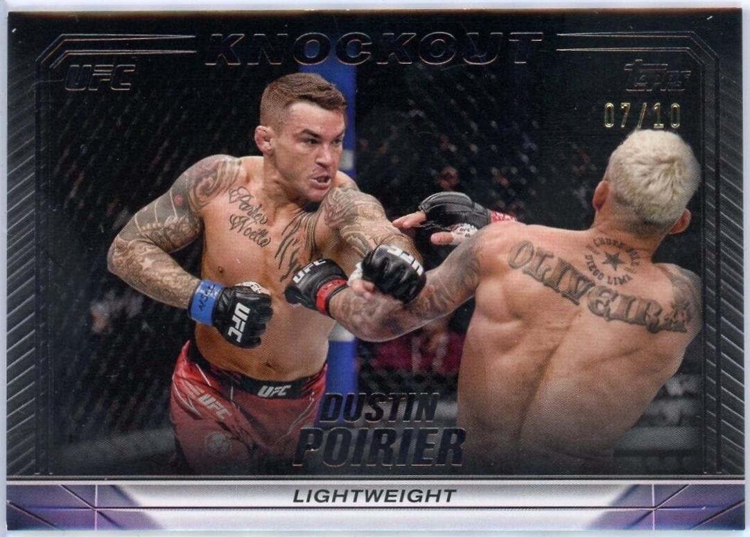 Dustin Poirier 2024 Topps Knockout UFC Base #78 Black