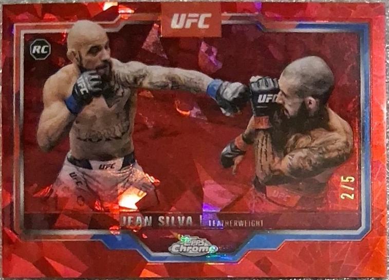 Jean Silva 2025 Topps Chrome Sapphire UFC Base Sapphire #56 Purple Sapphire