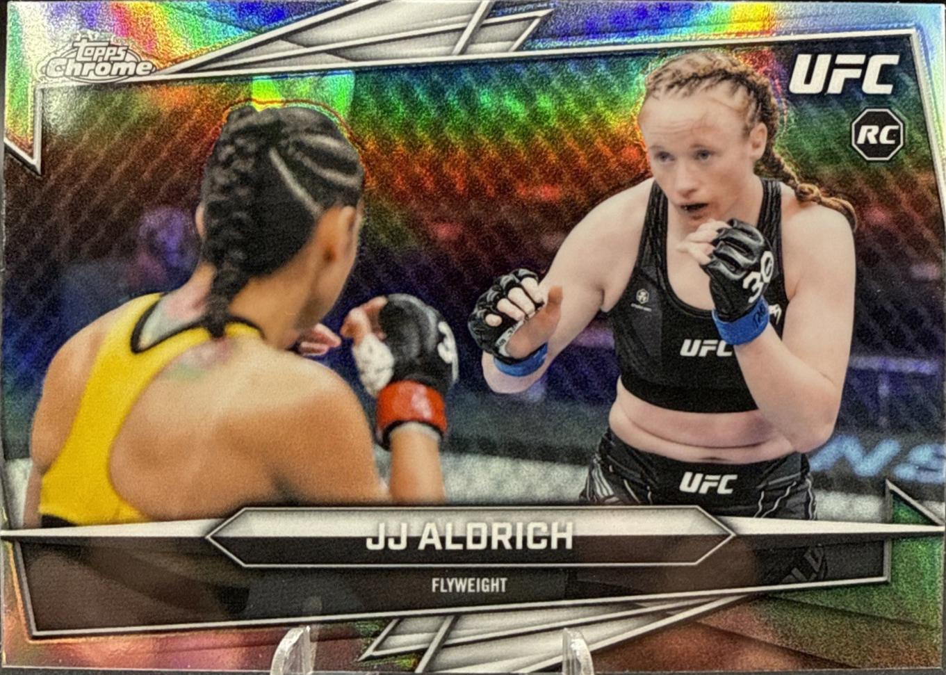 JJ Aldrich 2026 Topps Chrome UFC Base #29 Refractor
