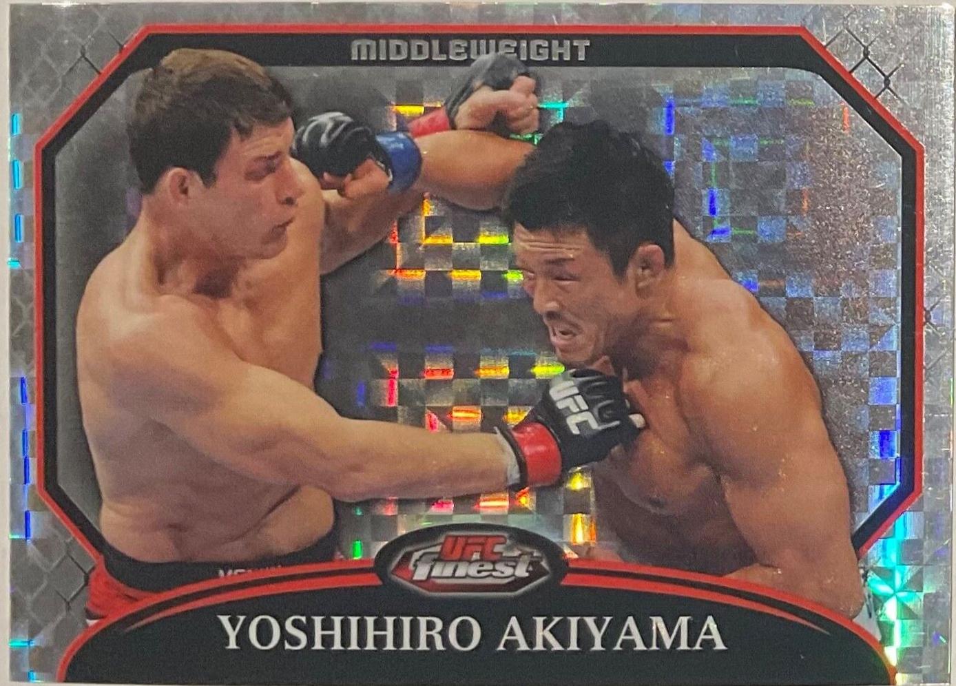 Yoshihiro Akiyama 2011 Topps Finest UFC Base #87 Refractor