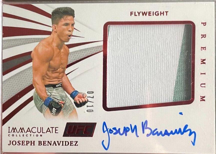 Joseph Benavidez 2021 Panini Immaculate UFC Premium Memorabilia Autographs #28 Red