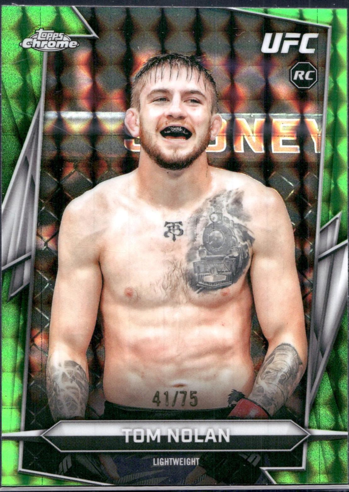 Tom Nolan 2026 Topps Chrome UFC Base #113 Green Geometric Refractor