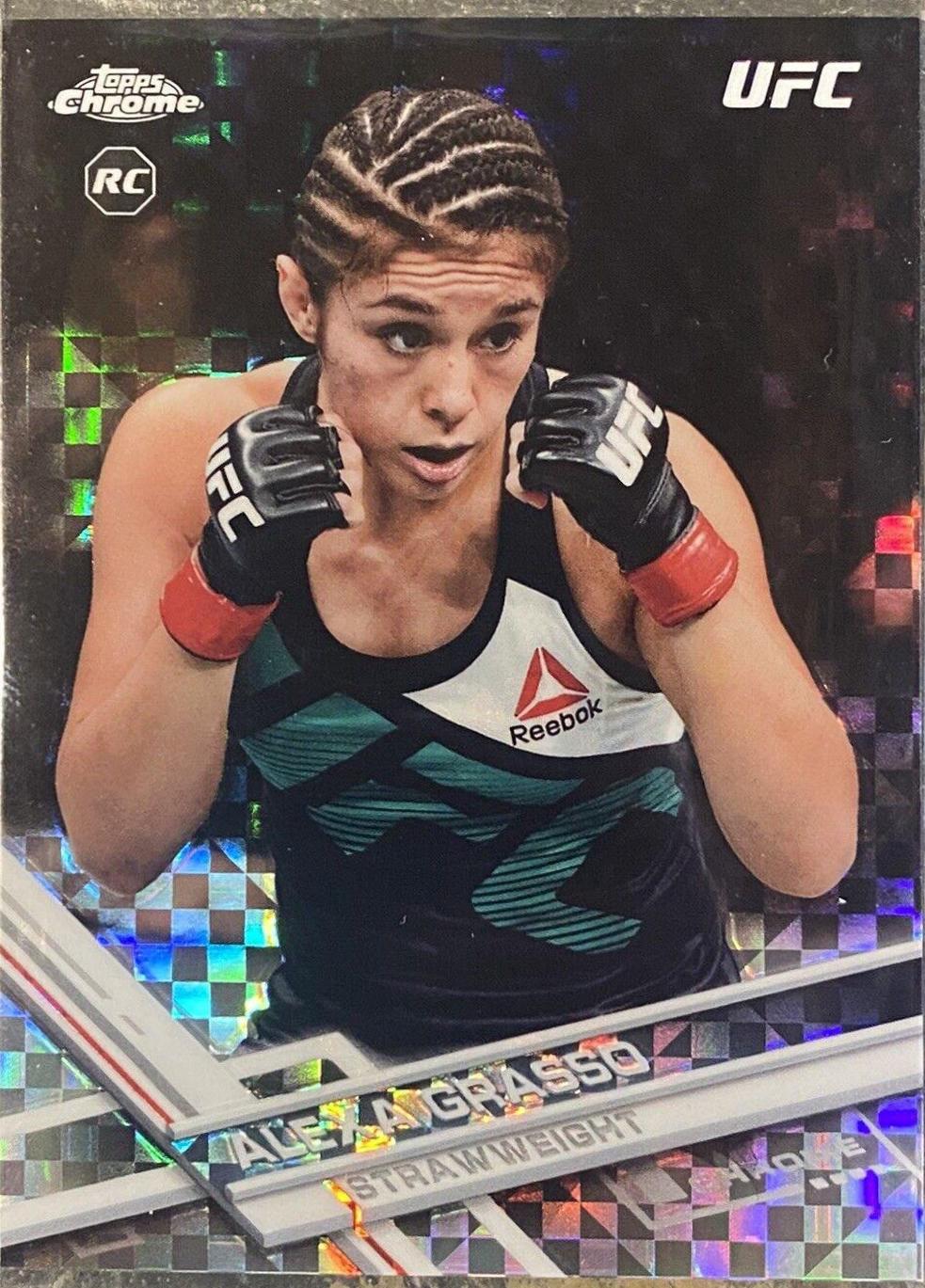 Alexa Grasso 2017 Topps Chrome UFC Base #85 Xfractor