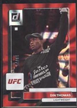 Din Thomas 2023 Panini Donruss UFC Base #143 Red Laser
