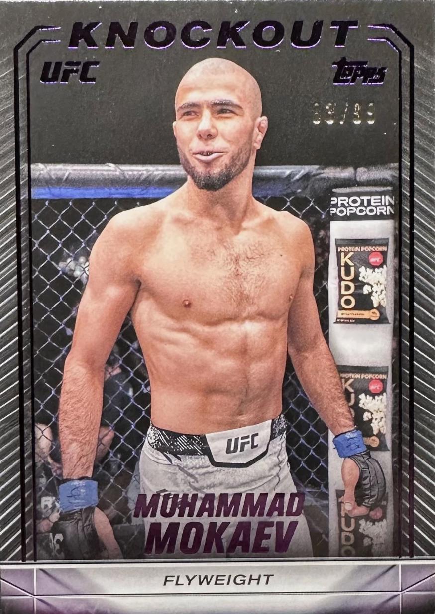 Muhammad Mokaev 2024 Topps Knockout UFC Base #46 Purple