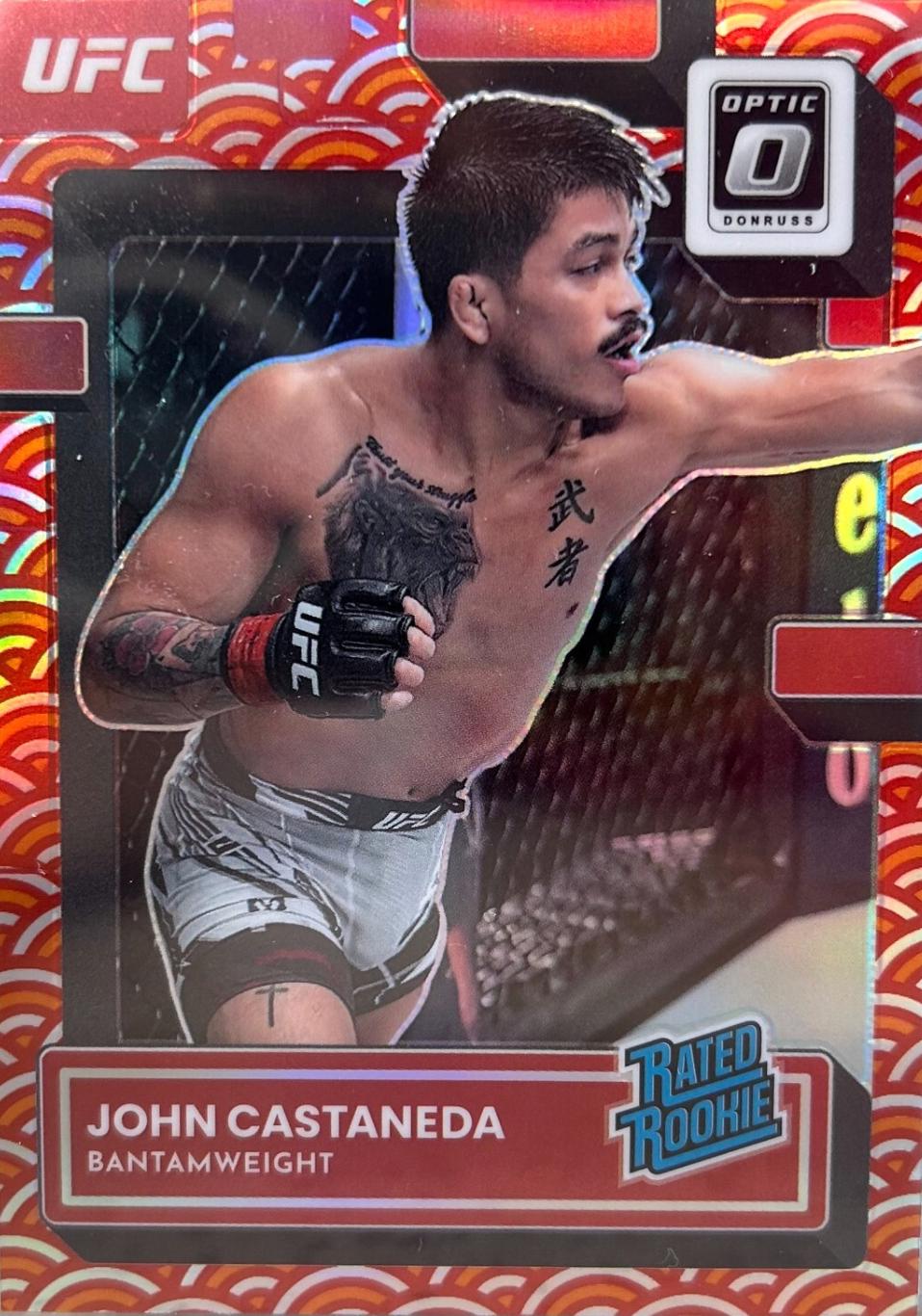 John Castaneda 2023 Panini Donruss Optic UFC Base #127 Photon