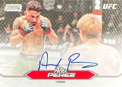 Alex Perez 2025 Topps Stadium Club UFC Base Autographs #BCA-APZ Green
