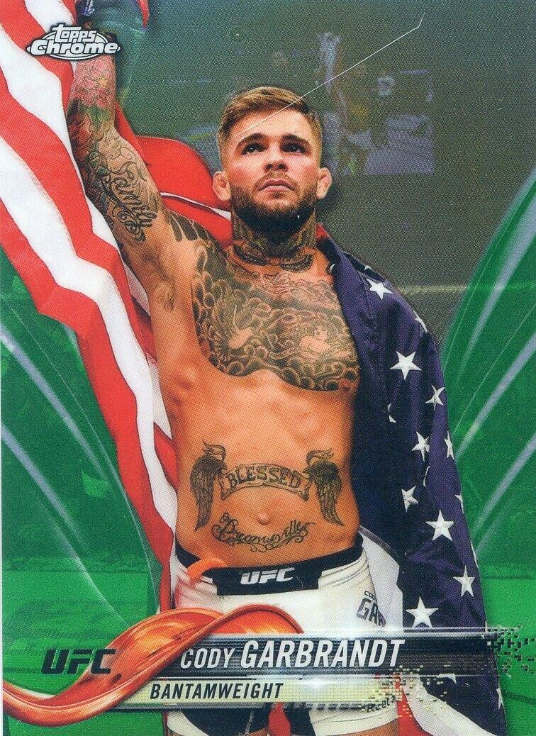 Cody Garbrandt 2018 Topps Chrome UFC Base #82 Green