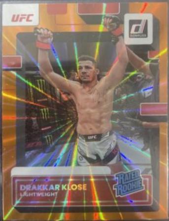 Drakkar Klose 2023 Panini Donruss UFC Base #207 Orange Laser