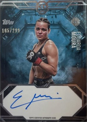 Eduarda Moura 2025 Topps Knockout UFC Knockout Autographs #KA-EM Platinum