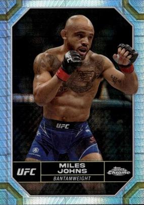 Miles Johns 2024 Topps Chrome UFC Base #140 Prism Refractor