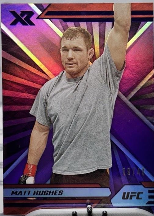Matt Hughes 2022 Panini Chronicles UFC Base XR #293 Purple