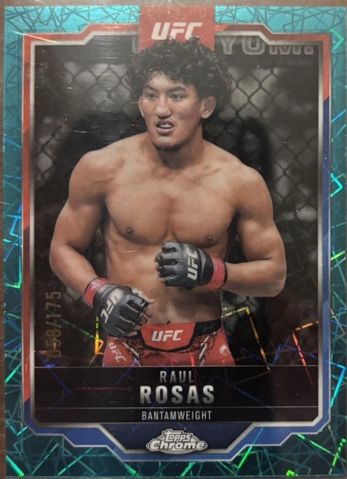 Raul Rosas 2025 Topps Chrome Sapphire UFC Base Sapphire #120 Green Sapphire