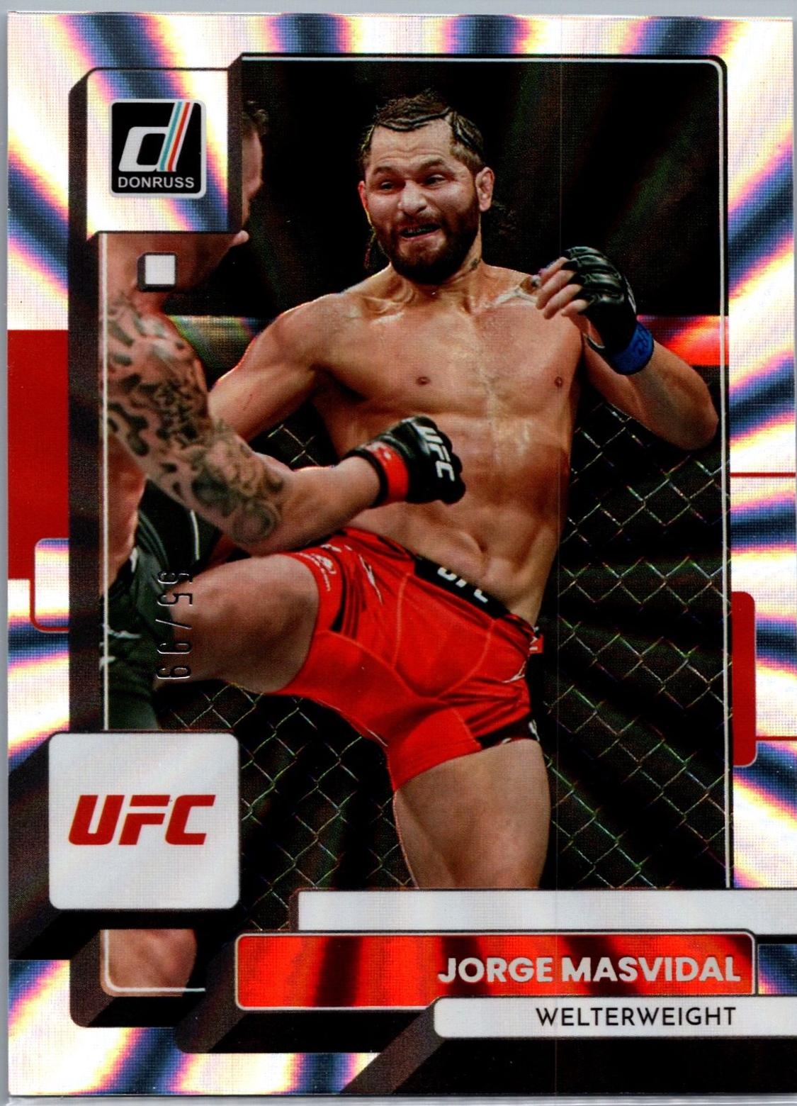 Jorge Masvidal 2023 Panini Donruss UFC Base #54 Laser