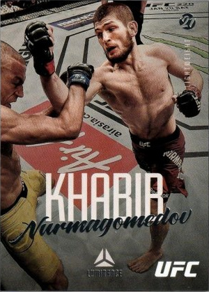 Khabib Nurmagomedov 2021 Panini Chronicles UFC Base Luminance #54 Gold